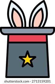 Signo de arte de símbolo de icono de truco mágico