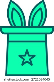 Signo de arte de símbolo de icono de truco mágico