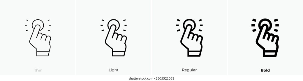 magic trick icon. Thin, Light Regular And Bold style design isolated on white background