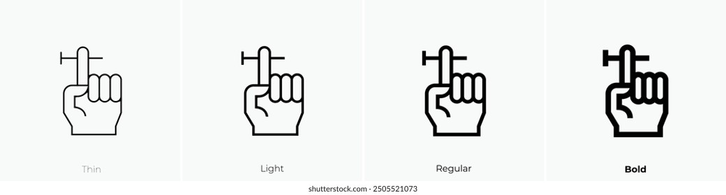 magic trick icon. Thin, Light Regular And Bold style design isolated on white background