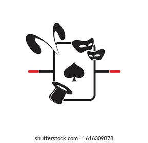 Magic Trick Logo Template Design