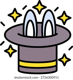 Magic Trick Novo Vetor de Design de Ícone Criativo