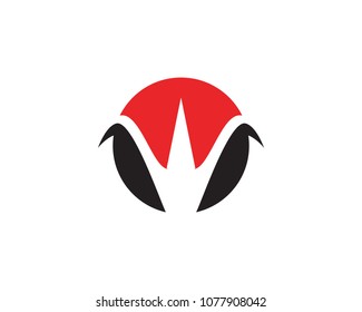 Magic trident logo and symbol template vector
