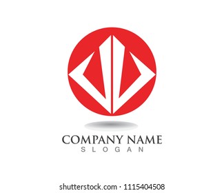 Magic trident logo and symbols template 