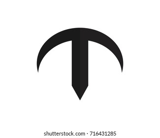Magic trident logo and symbols template vector