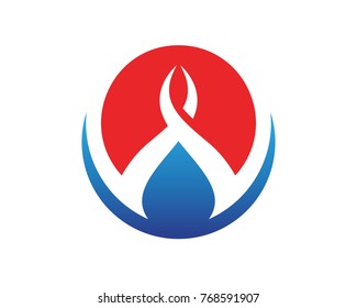 Magic trident logo and symbols template vector