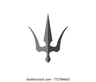 Magic trident logo and symbols template vector