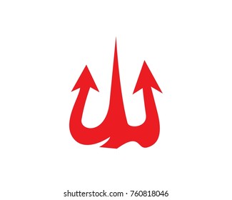 Magic trident logos icon template