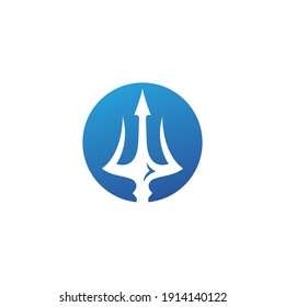 Magic Trident of Wave Logo Template