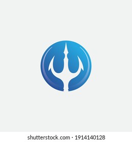 Magic Trident of Wave Logo Template