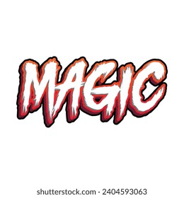 Magic typography design with map vector. Editable college t-shirt design printable text effect vector	