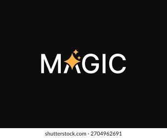 Magic Typography logo icon sign symbol Design. Vector illustration template