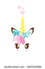 Magisches Einhorn Symbol druckbares Poster
