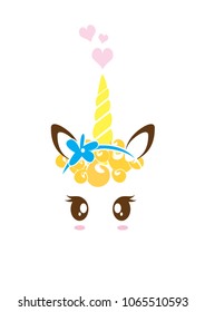 Magic unicorn icon printable poster