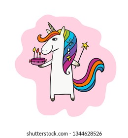 Magic unicorn, sketch for your design