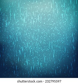 Magic vector background with rain of light glowing