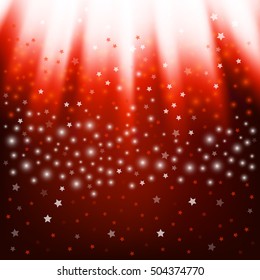 Magic vector background with shiny stars. 