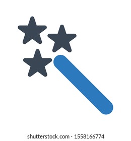 magic vector glyph colour icon