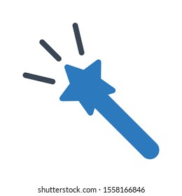 magic vector glyph colour icon