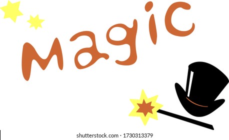 Magic Vector Hand Written Text Word Stock Vector (Royalty Free ...