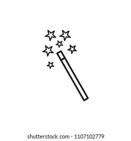 magic vector icon, magic wand icon in trendy flat style 