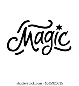 Magic  vector lettering.
