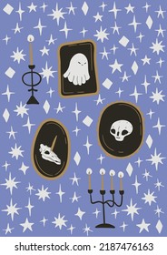 Magic vintage Halloween fall season