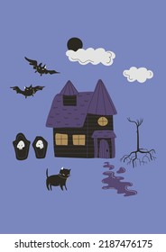 Magic vintage Halloween fall season