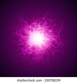 magic violet lines abstract