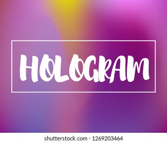 Magic Violet Mesh Template. Dynamic Waves Gradient background. Magenta Neon Light Fluid Backdrop. Hologram Cosmic Background