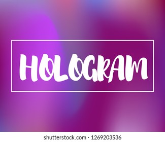 Magic Violet Mesh Template. Dynamic Waves Gradient background. Magenta Neon Light Fluid Backdrop. Hologram Cosmic Background