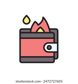 Magic Wallet Icon Vector Illustration