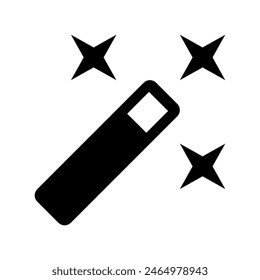 Magic wand auto fix button icon vector design in eps 10