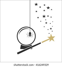 Magic wand and ball