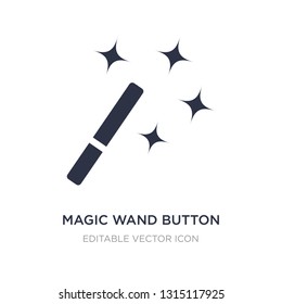 magic wand button icon on white background. Simple element illustration from UI concept. magic wand button icon symbol design.