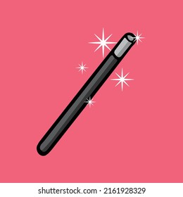 Magic wand cartoon vector illustration