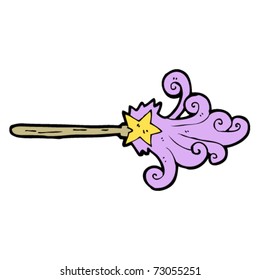 magic wand casting spell cartoon