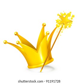 Magic wand and crown, 10eps