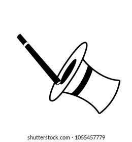 magic wand and cylinder icon