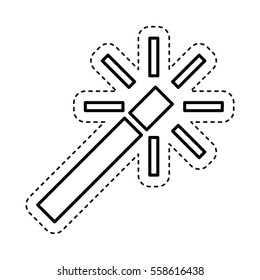 magic wand edit photo vector illustration design