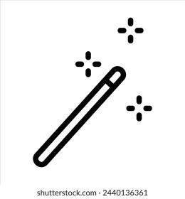 magic wand in flat design style