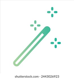 magic wand in flat design style