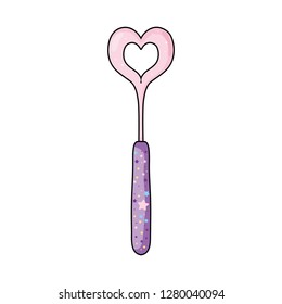 magic wand with heart