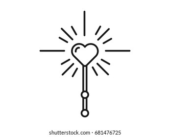 magic wand heart