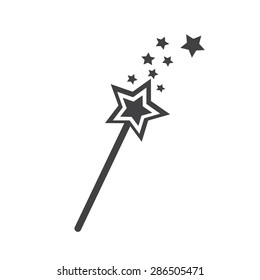 Magic Wand Icon Stock Vector (Royalty Free) 286505576 | Shutterstock