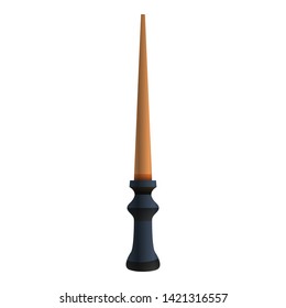 Magic wand icon. Cartoon of magic wand vector icon for web design isolated on white background