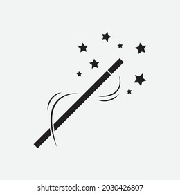 Magic wand icon design isolated on white background vector illustration