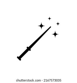 Magic wand icon design isolated on white background