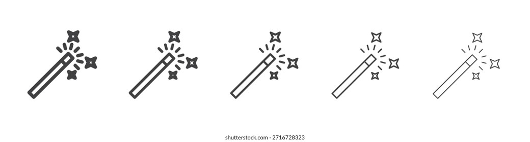 Magic wand ícone design, logo, app, UI. Ilustração vetorial, EPS