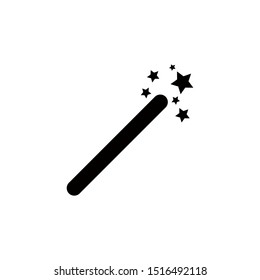 Magic wand icon design template. Trendy style, vector eps 10